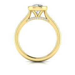 Singular Round Bezel Engagement Ring