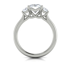 Tapestry Three Stone Emerald Cut Engagement Ring