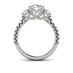 Classic Trio Three Stone Engagement Ring