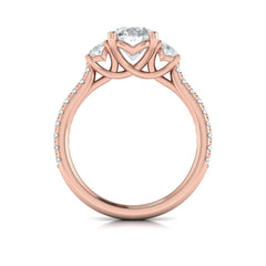 Tapestry Oval Trilogy Engagement Ring