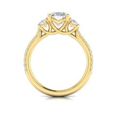 Tapestry Oval Trilogy Engagement Ring