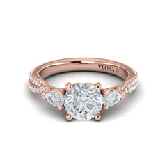 Entwined Three Stone Engagement Ring