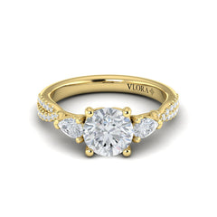 Entwined Three Stone Engagement Ring