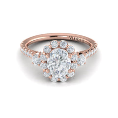 Blossom Halo Oval Engagement Ring