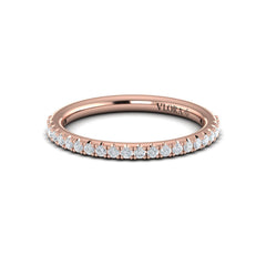 Matching Band for Crescendo Three Stone Engagement Ring with Diamond Band