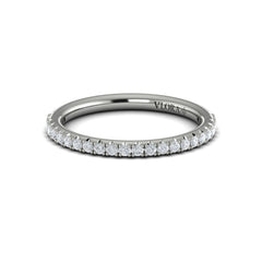 Matching Band for Crescendo Three Stone Engagement Ring with Diamond Band