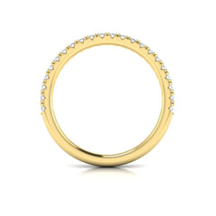 Matching Band for Crescendo Three Stone Engagement Ring with Diamond Band