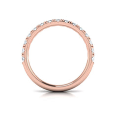Matching Band for Timeless Cathedral Engagement Ring with Hidden Halo