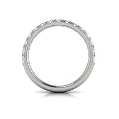 Matching Band for Timeless Cathedral Engagement Ring with Hidden Halo
