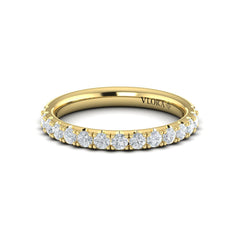 Matching Band for Timeless Cathedral Engagement Ring with Hidden Halo