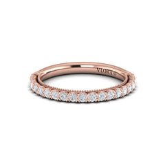 Matching Band for Floral Halo Round Engagement Ring