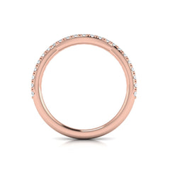 Matching Band for Entwined Solitaire Engagement Ring with Hidden Halo