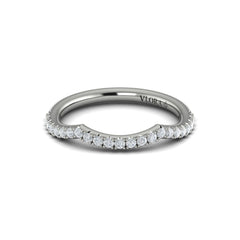 Matching Band for Entwined Solitaire Engagement Ring with Hidden Halo