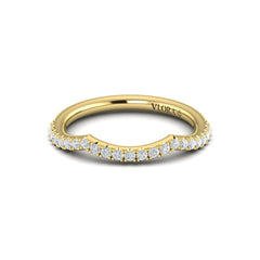 Matching Band for Entwined Solitaire Engagement Ring with Hidden Halo