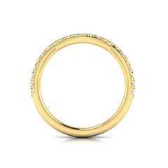 Matching Band for Entwined Solitaire Engagement Ring with Hidden Halo