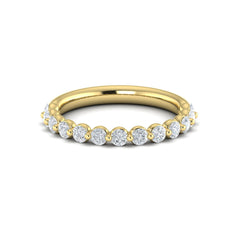 Matching Band for Classic Round Engagement Ring with Floating Diamond Band