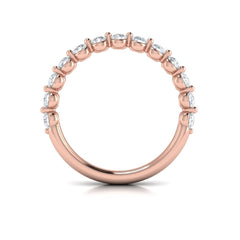 Matching Band for Classic Oval Engagement Ring with Floating Diamond Band