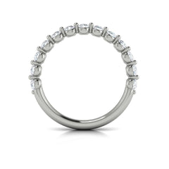 Matching Band for Classic Oval Engagement Ring with Floating Diamond Band