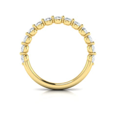 Matching Band for Classic Oval Engagement Ring with Floating Diamond Band