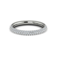 Matching Band for Shimmering Engagement Ring with Micropave Band