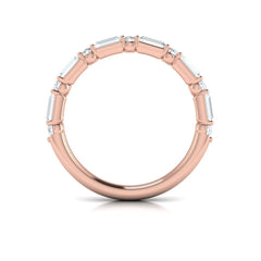 Matching Band for Daring Deco Emerald Cut Engagement Ring