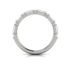 Matching Band for Daring Deco Emerald Cut Engagement Ring