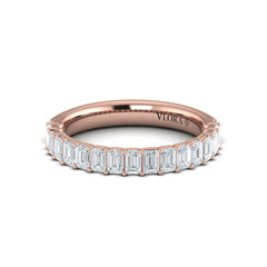 Matching Band for Eterna Oval Engagement Ring with Emerald Cut Band