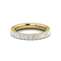 Matching Band for Eterna Oval Engagement Ring with Emerald Cut Band
