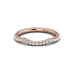 Matching Band for Woven Pave Round Diamond Engagement Ring