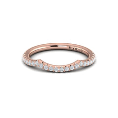 Matching Band for Woven Pave Oval Diamond Engagement Ring