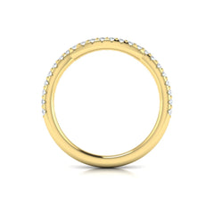 Matching Band for Woven Pave Oval Diamond Engagement Ring