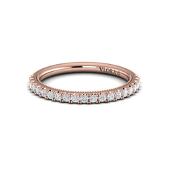 Matching Band for Cathedral Arch Double Halo Round Engagement Ring