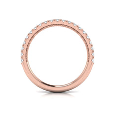 Matching Band for Cathedral Arch Double Halo Cushion Engagement Ring