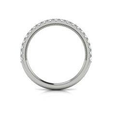 Matching Band for Cathedral Arch Double Halo Cushion Engagement Ring