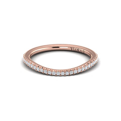 Matching Band for Delicate Double Halo Engagement Ring with Split Shank