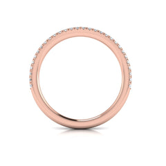 Matching Band for Delicate Double Halo Engagement Ring with Split Shank