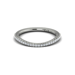 Matching Band for Delicate Double Halo Engagement Ring with Split Shank
