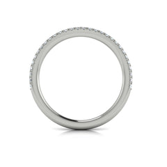 Matching Band for Delicate Double Halo Engagement Ring with Split Shank