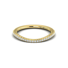 Matching Band for Delicate Double Halo Engagement Ring with Split Shank