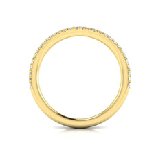 Matching Band for Delicate Double Halo Engagement Ring with Split Shank