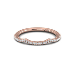Matching Band for Entwined Euro Halo Round Engagement Ring