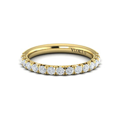 Matching Band for French Cathedral Round Diamond Engagement Ring