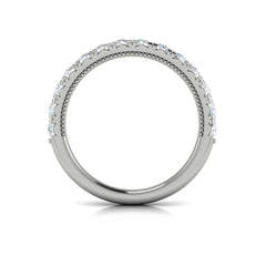Matching Band for French Cathedral Oval Hidden Halo Engagement Ring