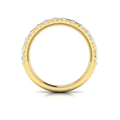 Matching Band for French Cathedral Oval Hidden Halo Engagement Ring
