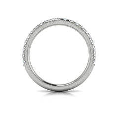Matching Band for Elegant Halo Emerald Cut Engagement Ring