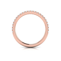 Matching Band for Refined Oval Bezel Engagement Ring