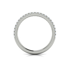 Matching Band for Refined Oval Bezel Engagement Ring