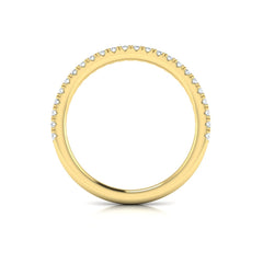 Matching Band for Refined Oval Bezel Engagement Ring