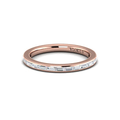 Matching Band for Modern Trio Oval Bezel Engagement Ring