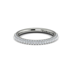 Matching Band for Shimmering Hidden Halo Engagement Ring with Micropave Band
